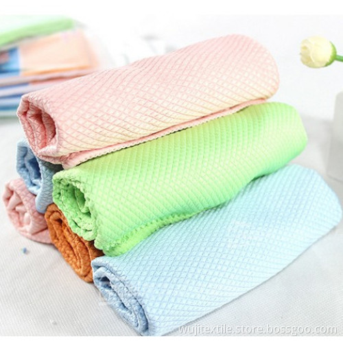 Microfiber Waffle Kitchen Cleaning Towel Car Wash Cloth (WJ-CW1206)